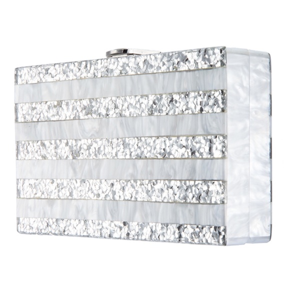 LUCITE GLITTER EVENING BAG NWT - Picture 4 of 13